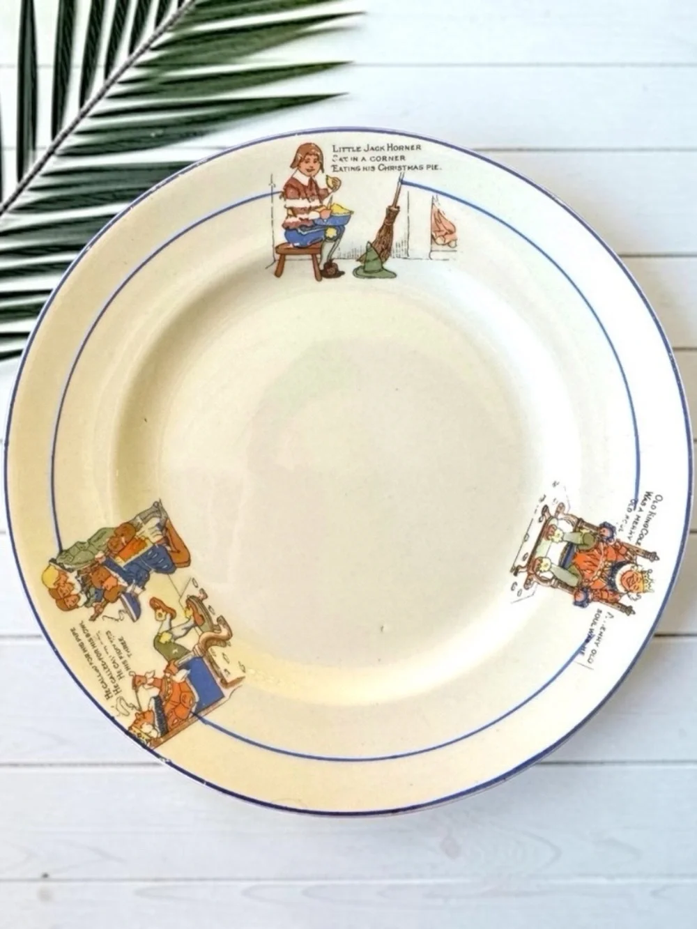 VINTAGE Elpco Little Jack Horner Nursery Rhyme Plate - Collectible Dishware